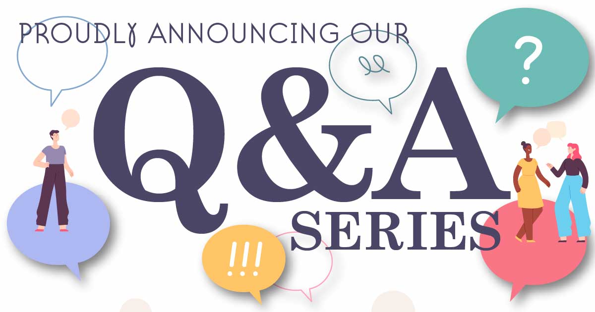 "Proudly Announcing Our Q&A Series" Featured Image for the FanFiction Review Blog